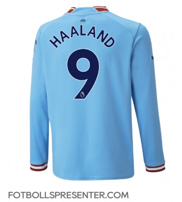 Manchester City Erling Haaland #9 Hemma Matchtröja 2022-23 Långärmad